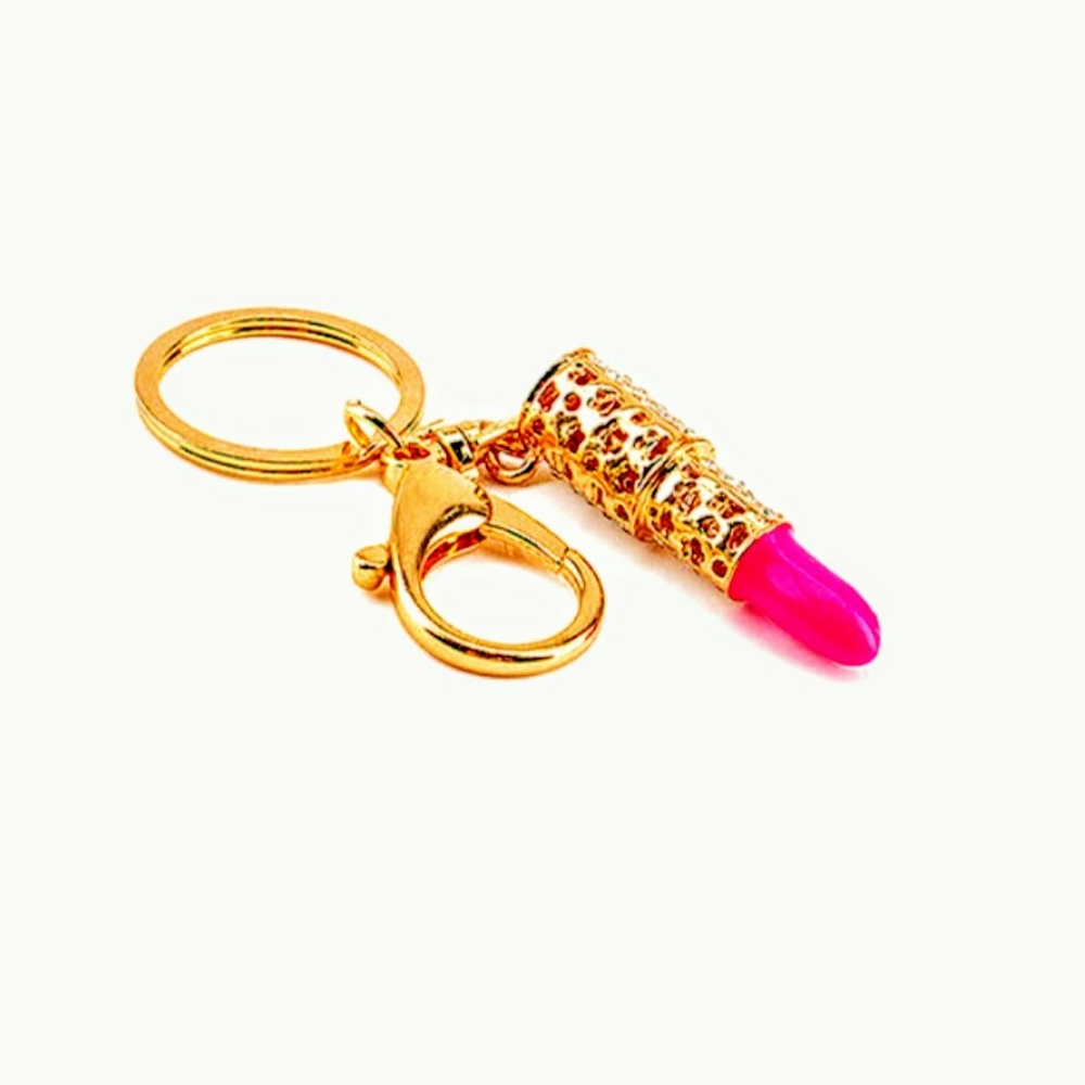 COMING BACK SOON! 5🌟Rated Bling Lipstick Keychain - Picture 3 of 4